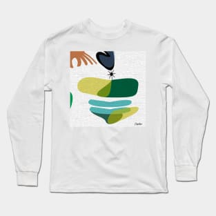 Abstract Effect Long Sleeve T-Shirt